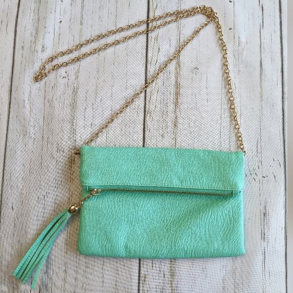 Street Level Faux Leather fold over crossbody bag - Picture 1 of 5